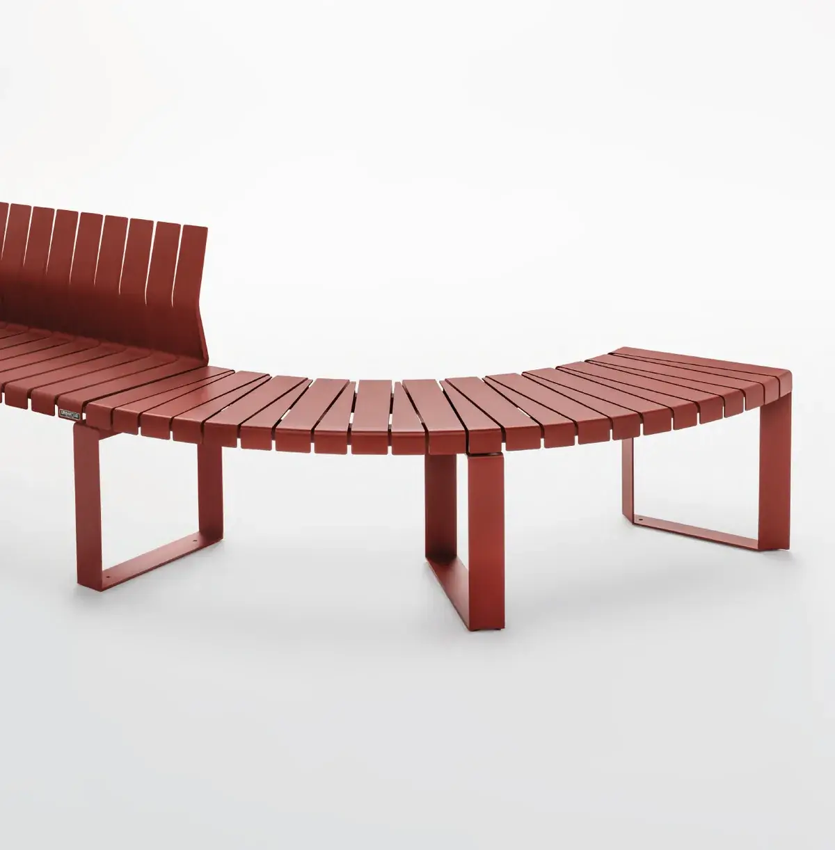 Red Liberty.080 curved modules joined into a run
