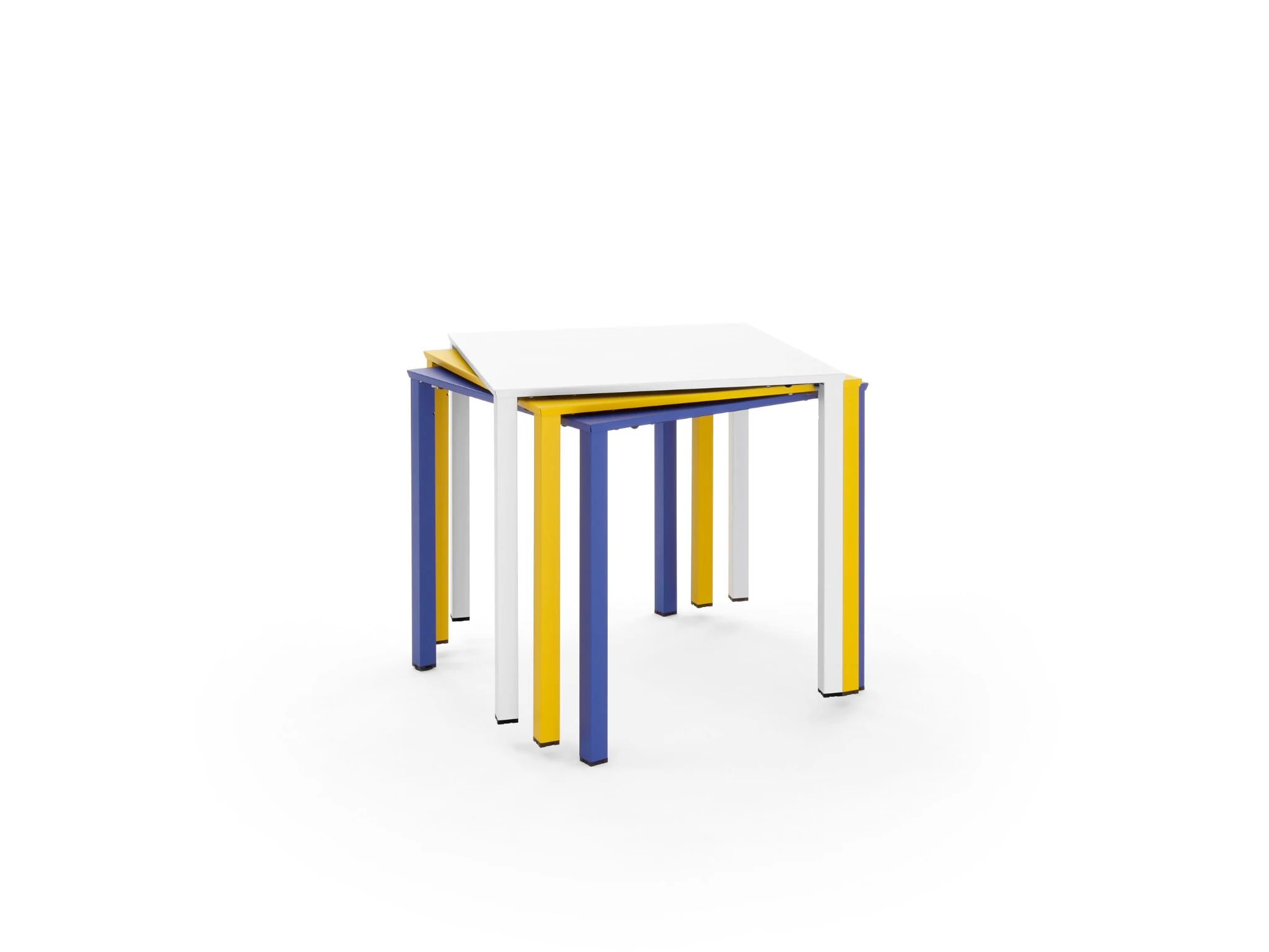 Moontable tables nested in multiple colors