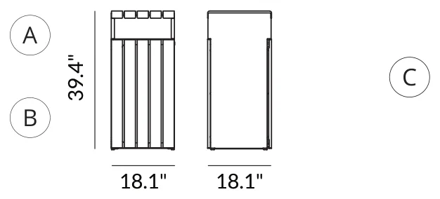 Decorative Planter dimensions