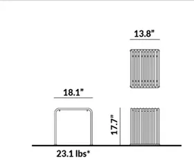 Light Cube Chair dimensions