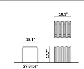 Cube Chair dimensions