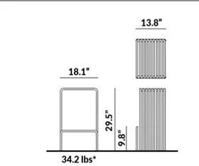 Cube Stool dimensions