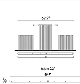 Flat-Bench-to-Table Metal Linking Plate (Note: for straight flat benches) dimensions