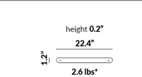 End Bench-with-Backrest-to-Bench-with-Backrest Metal Linking Plate (Note: for straight & curved benches) dimensions