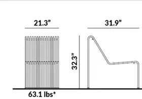 Modular Seat & Back dimensions