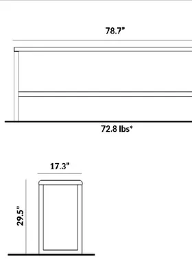 Tall Flat Bench dimensions