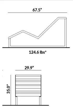 Chaise Lounge dimensions