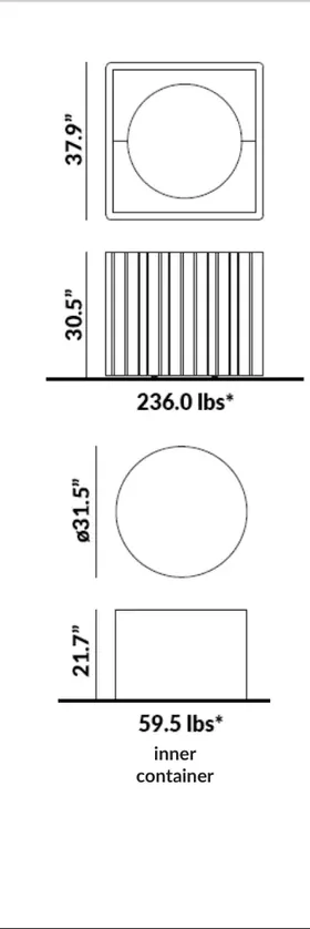Large Planter dimensions