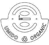 “Organic Waste” Label & Ashtray