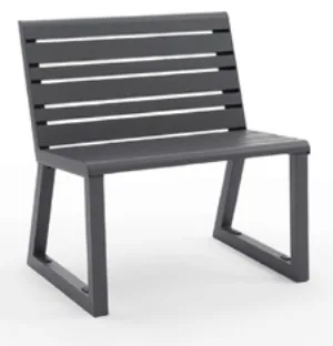 Single Seat Bench with Backrest