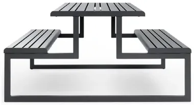 Picnic Table with a Solid Surface